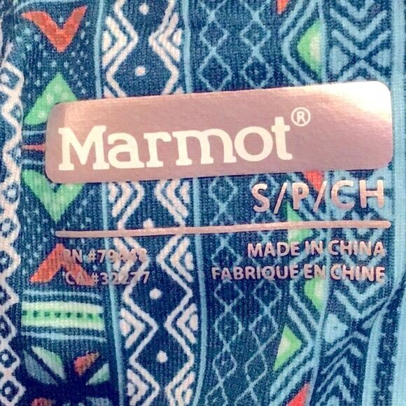 Marmot Taryn Blue Green Tribal Pattern Strappy Athleisure Tank Dress - Picture 15 of 15